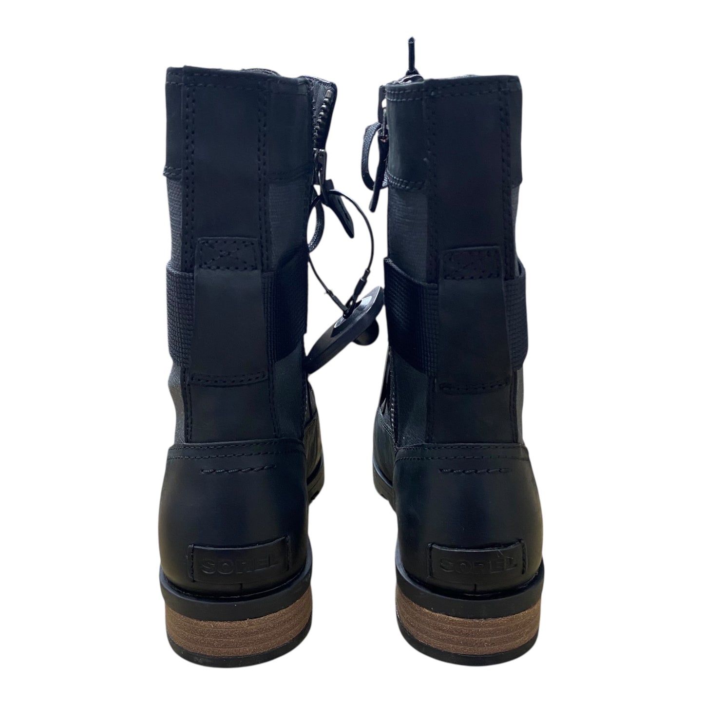 Boots Designer By Sorel In Black & Grey, Size:10