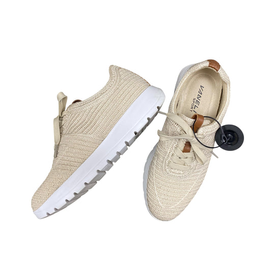 Shoes Sneakers By Vaneli In Cream, Size:8.5