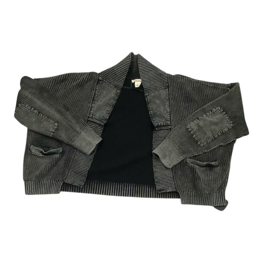 Sweater Cardigan By Cmc In Black & Grey, Size:0