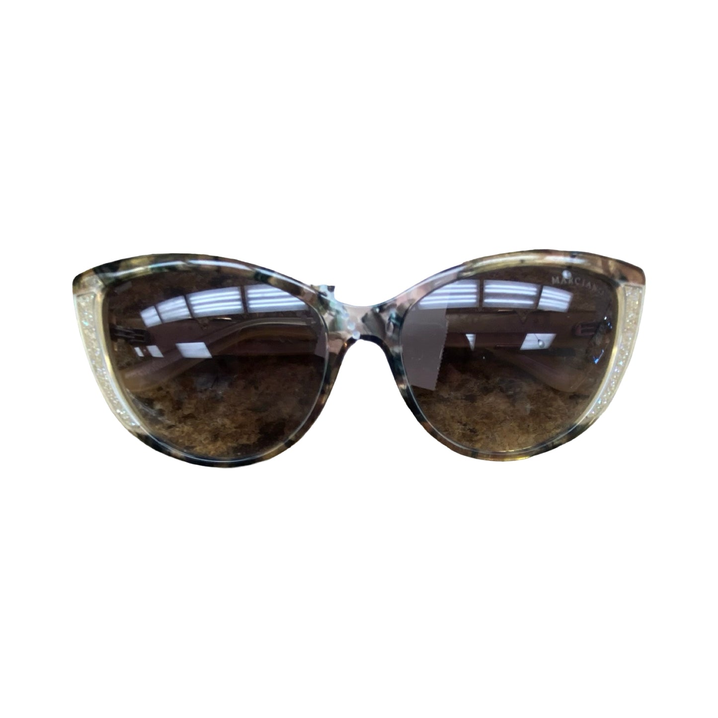 Sunglasses Designer By Marciano In Brown, Size: