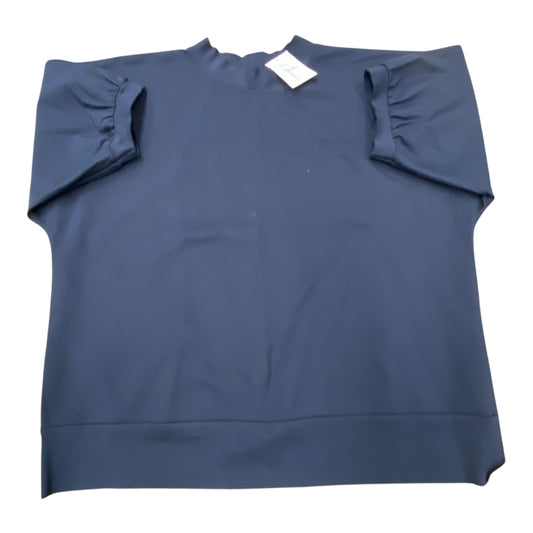 Top Ss Designer By Planet by Lauren G In Navy, Size:L
