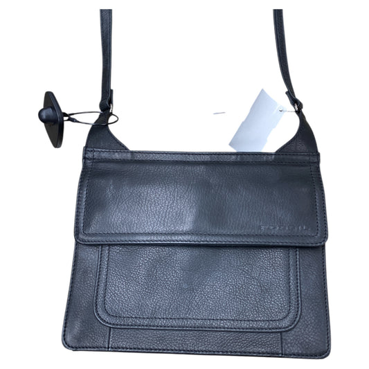Handbag Leather By Fossil In Black, Size:Medium