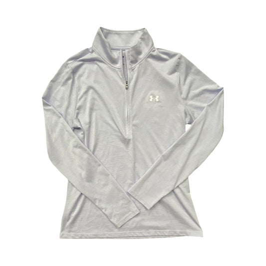 Athletic Top Ls Collar By Under Armour In Purple, Size:M