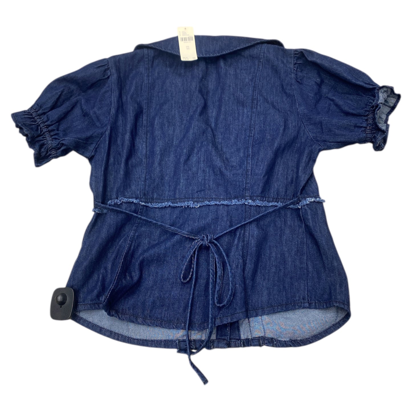 Top Ss By Pilcro In Blue Denim, Size:Xs