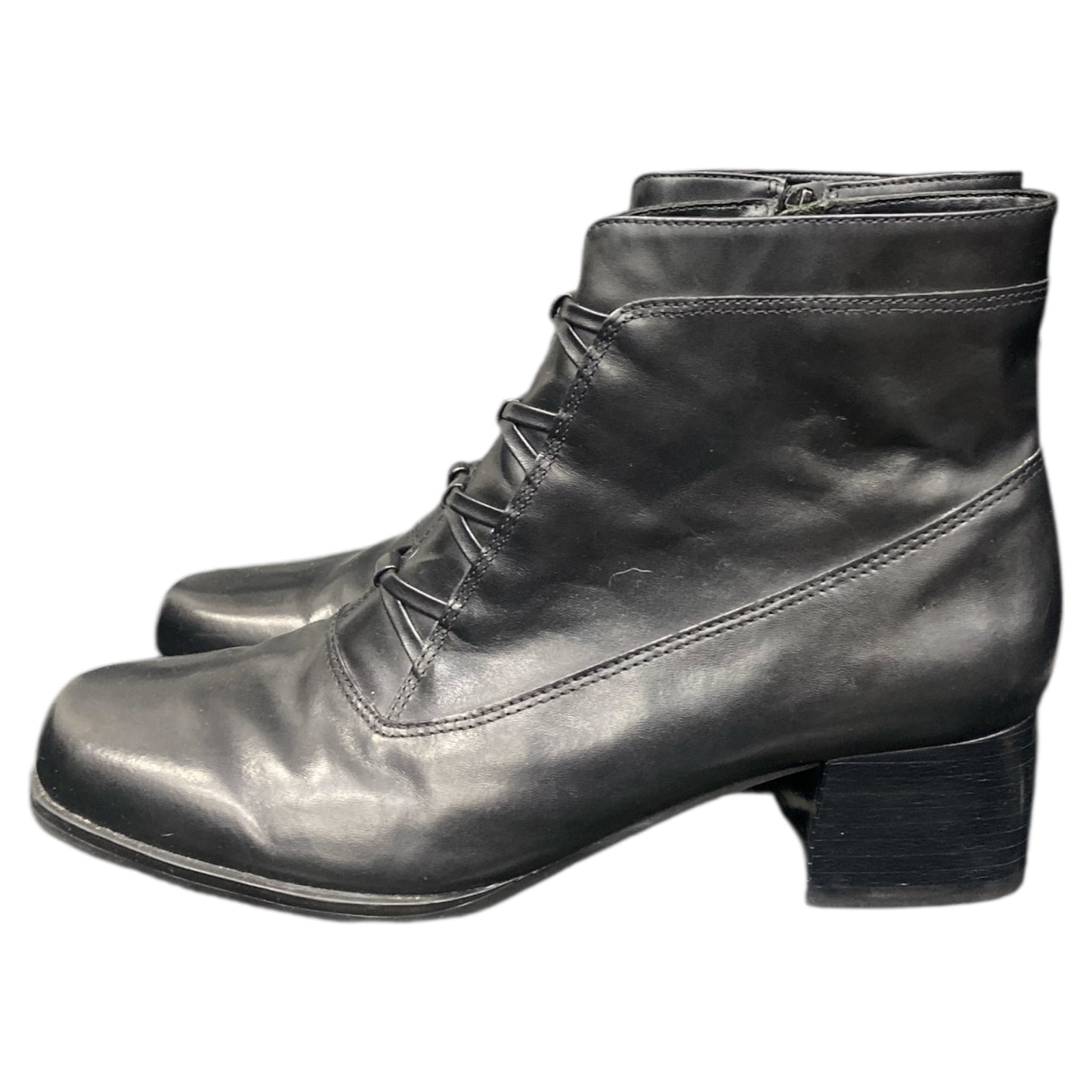 Boots Ankle Heels By Accent In Black, Size:8