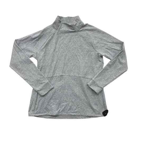 Athletic Sweatshirt Collar By Kyodan In Grey, Size:L