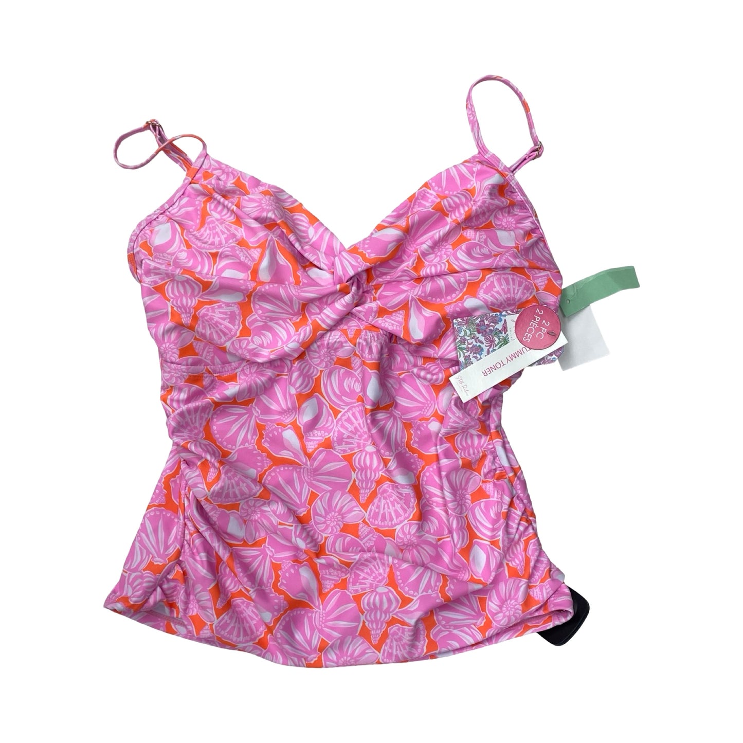 Swimsuit 2Pc By Stella Parker In Orange & Pink, Size:L