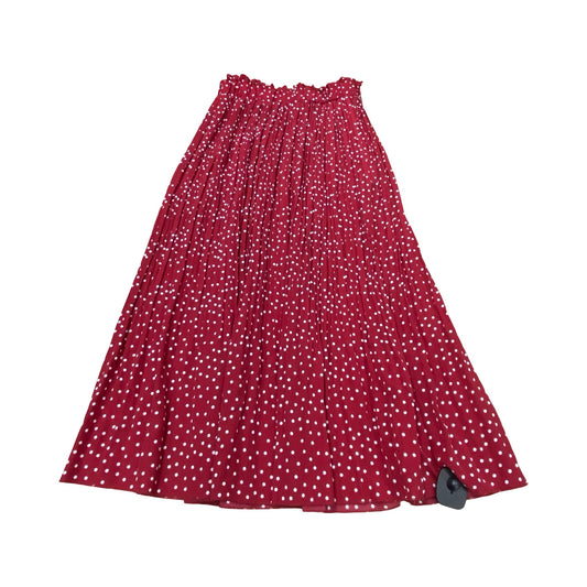 Skirt Maxi By Exlura In Red & White, Size:S