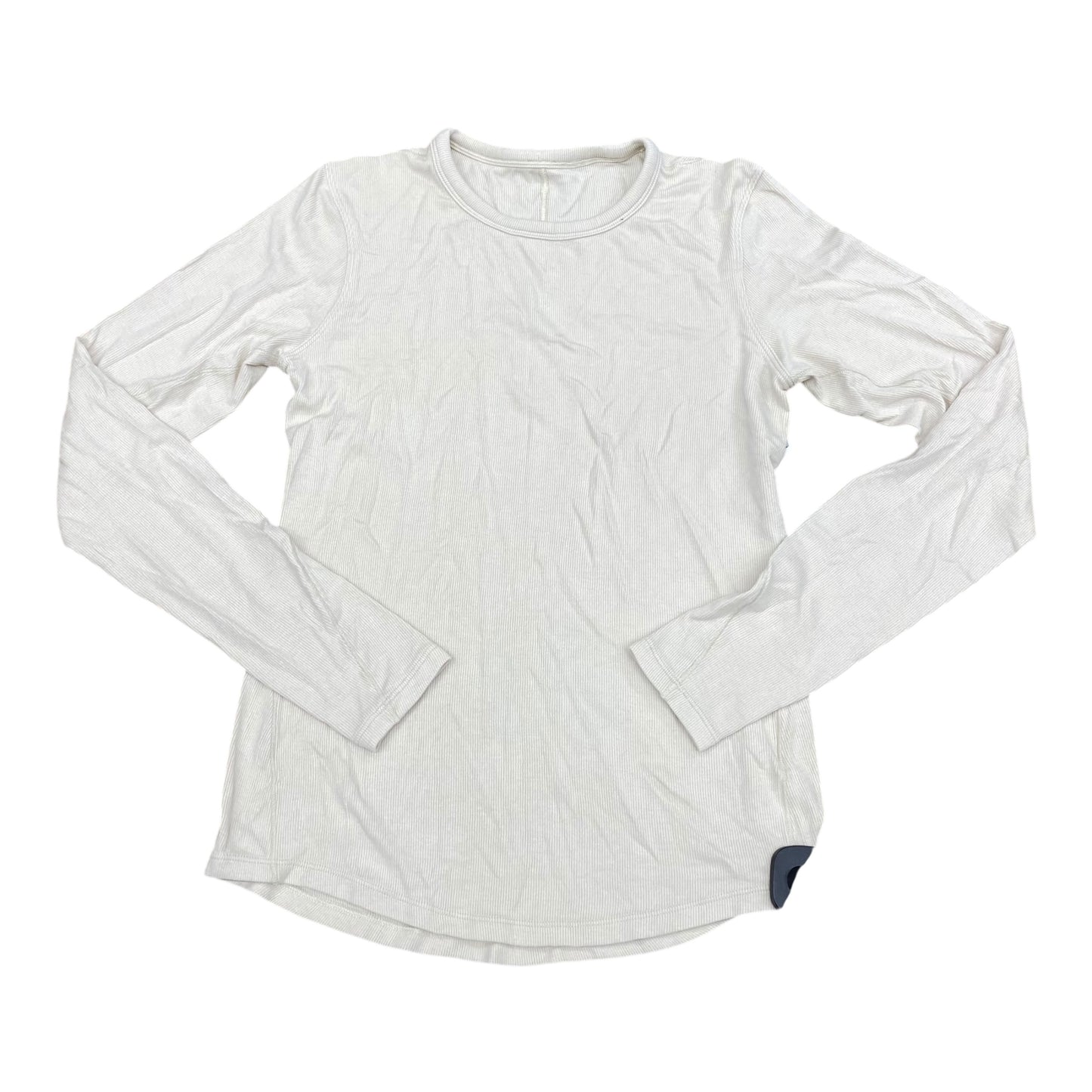 Athletic Top Ls Crewneck By Lululemon In Tan, Size:6