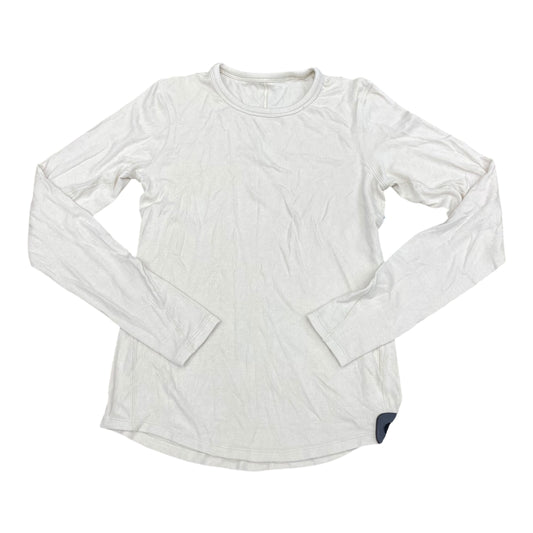 Athletic Top Ls Crewneck By Lululemon In Tan, Size:6