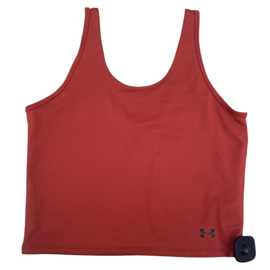 Athletic Tank Top By Under Armour In Red, Size:L