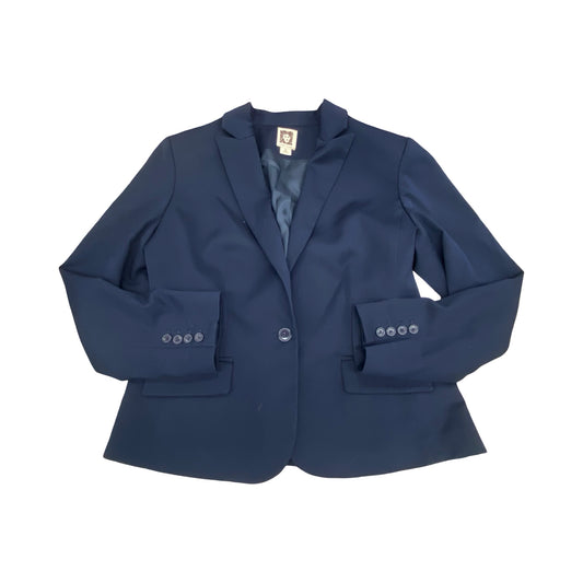 Blazer By Anne Klein In Navy, Size:L