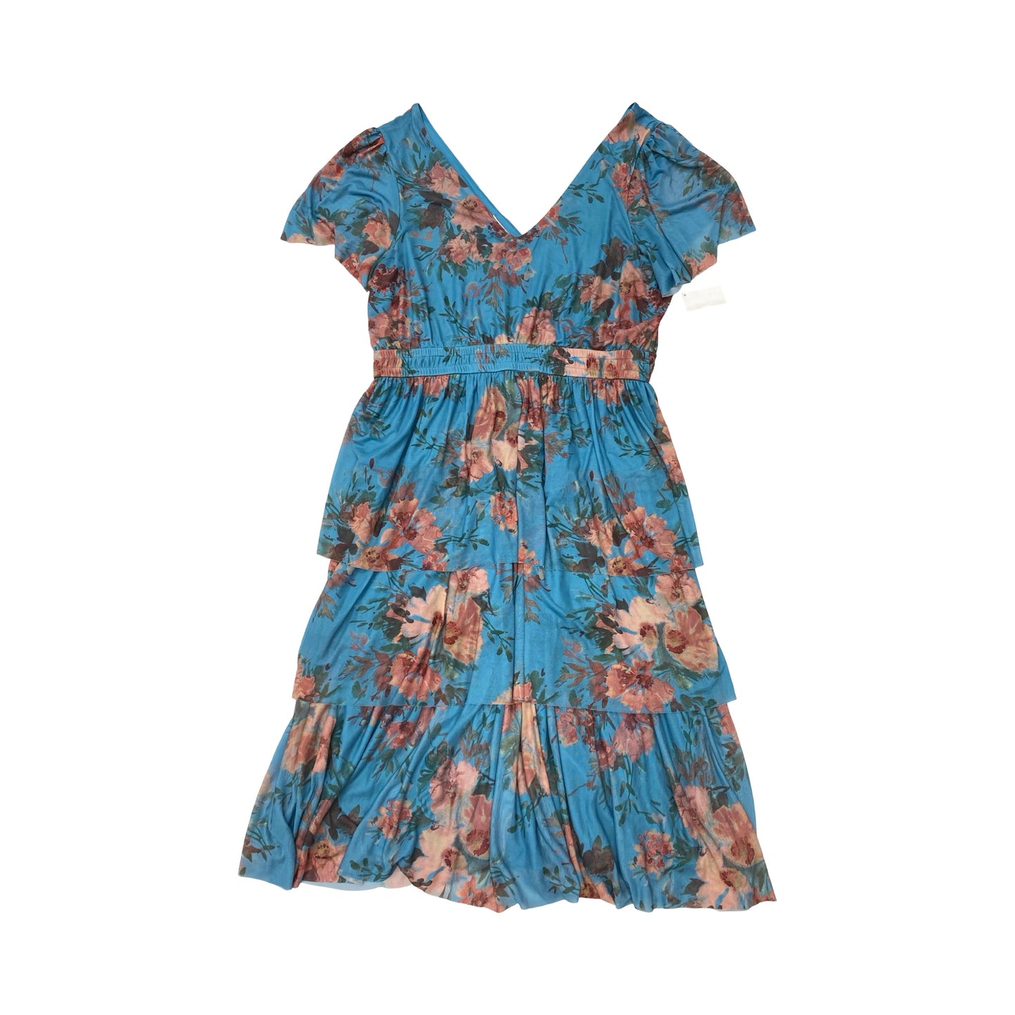 Dress Casual Midi By Maurices In Floral Print, Size:L