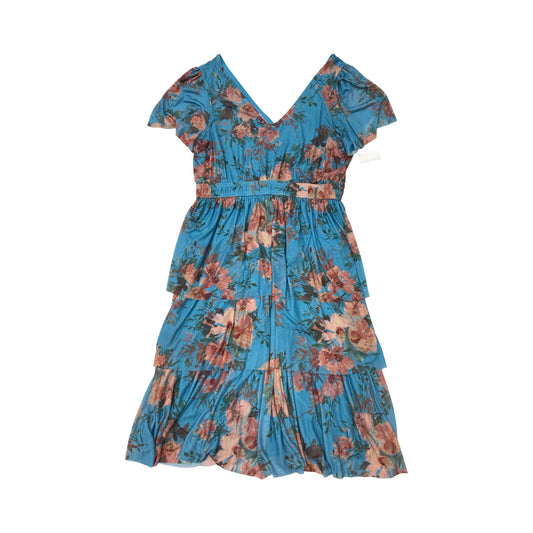 Dress Casual Midi By Maurices In Floral Print, Size:L
