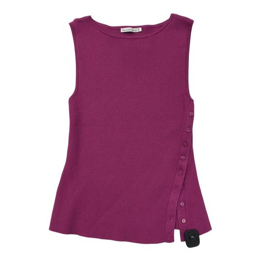 Top Sleeveless By Abercrombie And Fitch In Purple, Size:M