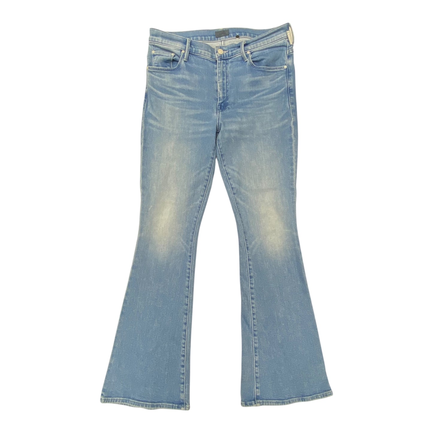 Jeans Flared By Mother In Blue Denim, Size:10