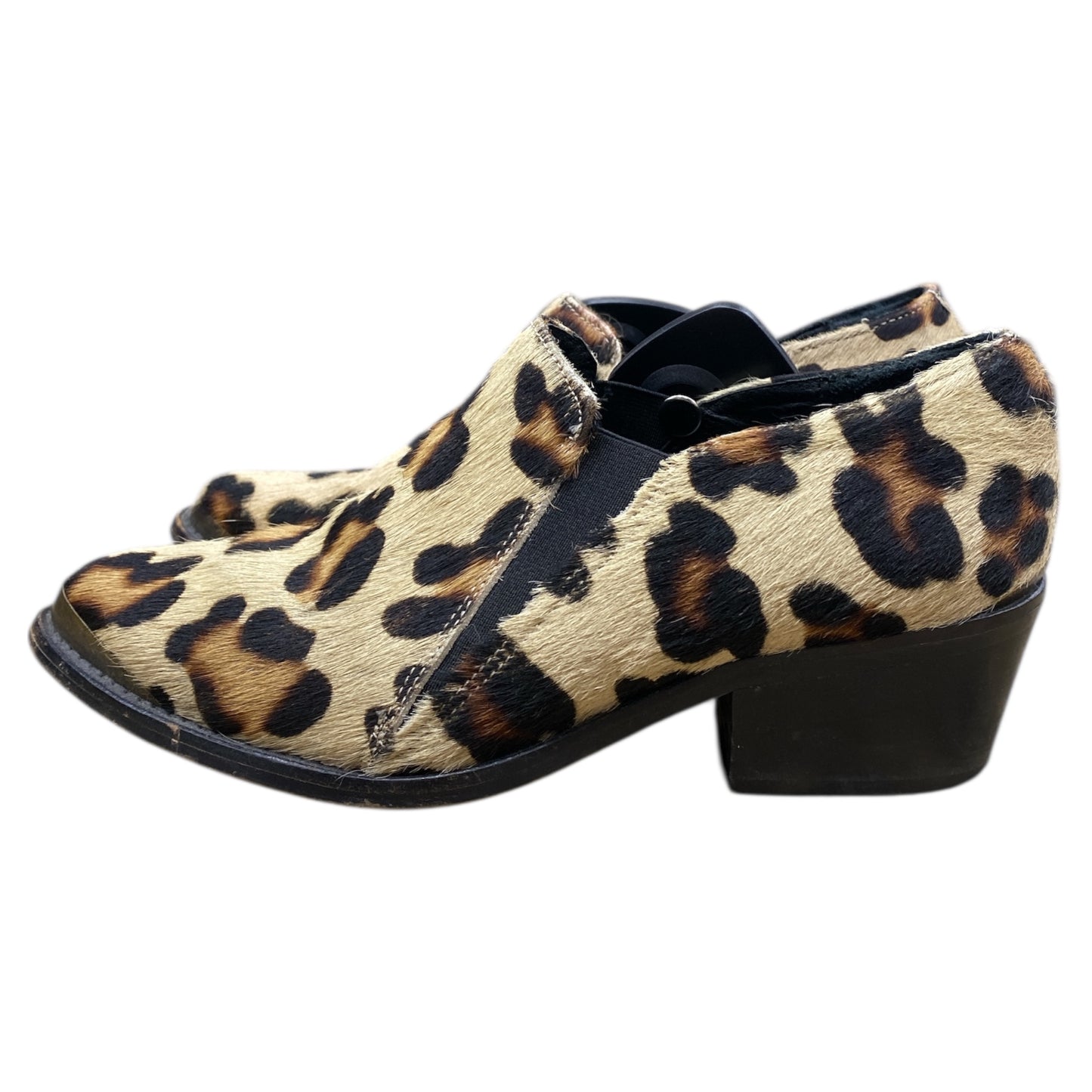 Boots Ankle Heels By Cmc In Animal Print, Size:5.5