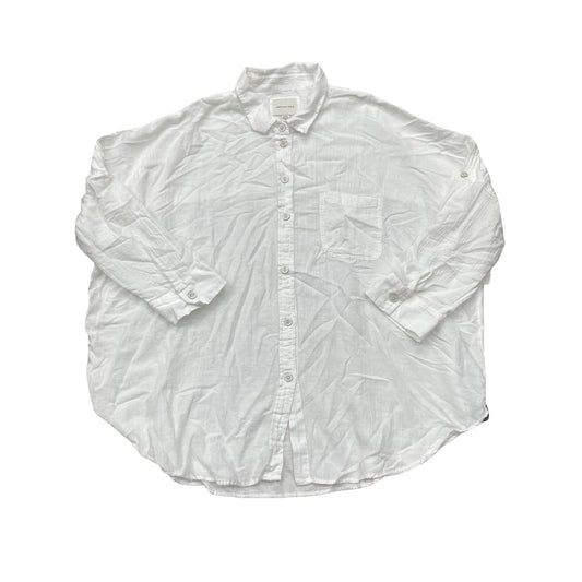 Top Ls By American Eagle In White, Size:L