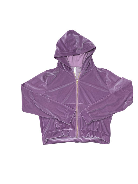 Athletic Jacket By Fabletics In Purple, Size:L