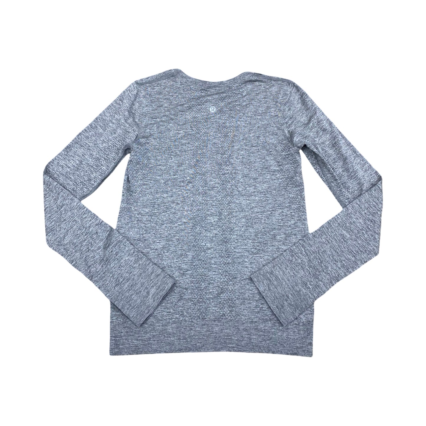 Athletic Top Ls Crewneck By Lululemon In Grey, Size:2