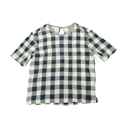 Top Ss By Equipment In Checkered Pattern, Size:L