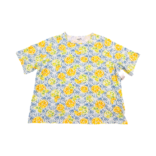 Swimwear Cover-Up By Lands End In Blue & Yellow, Size:2X