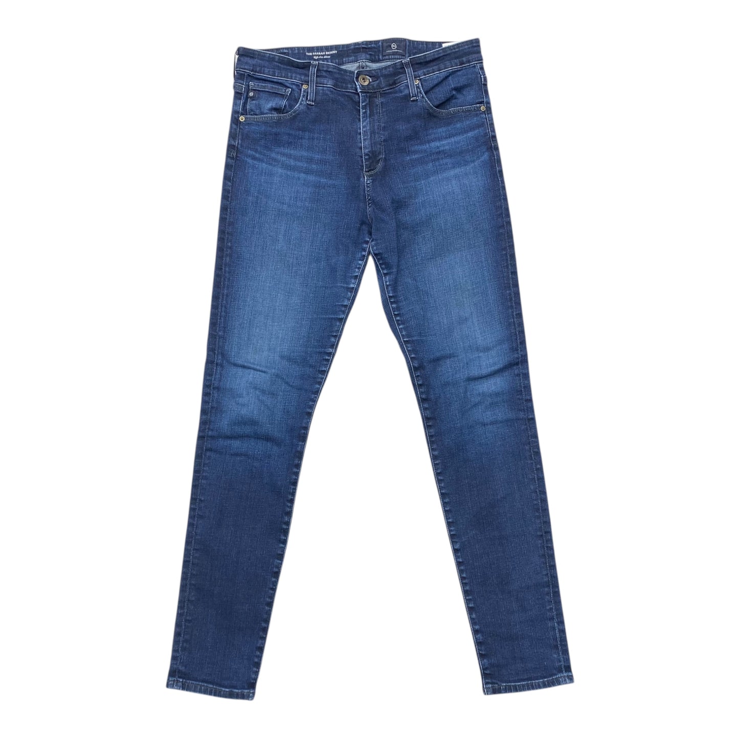 Jeans Skinny By Adriano Goldschmied In Blue Denim, Size:12