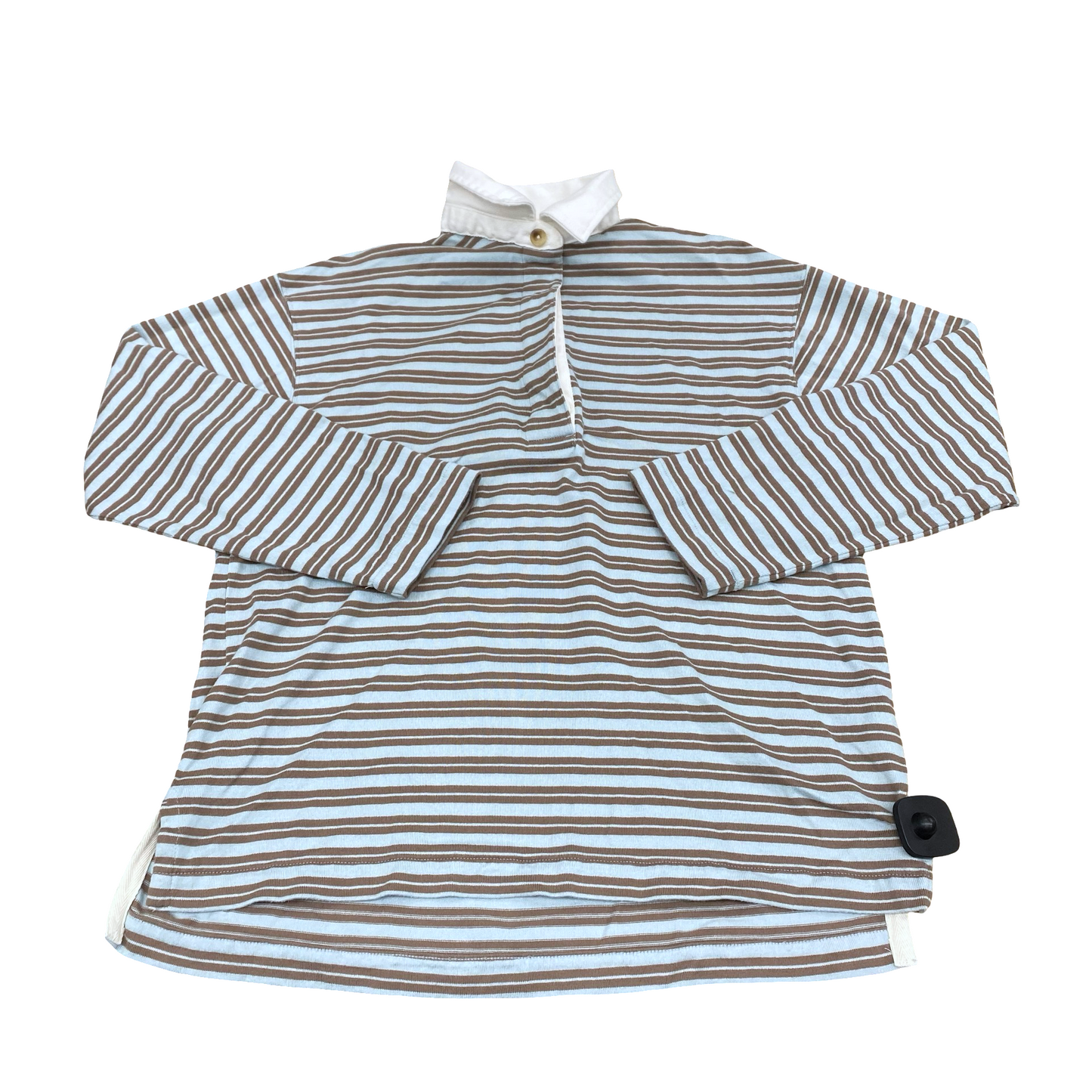 Top Ls By Faherty In Blue & Brown, Size:Xs