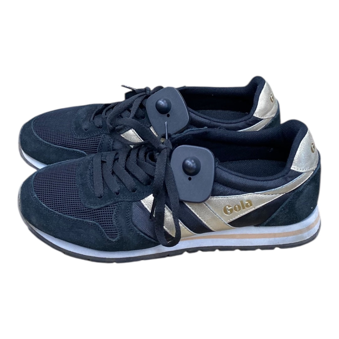 Shoes Sneakers By Gola In Black & Gold, Size:10