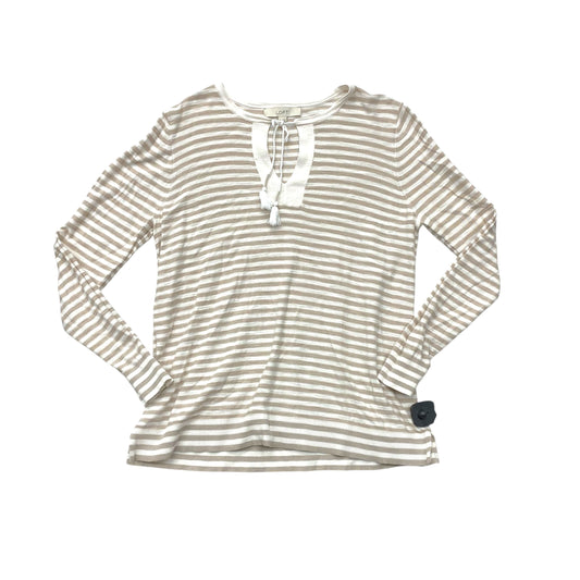 Sweater By Loft In Striped Pattern, Size:L