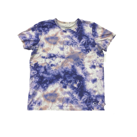 Top Ss Designer By Coach In Tie Dye Print, Size:M