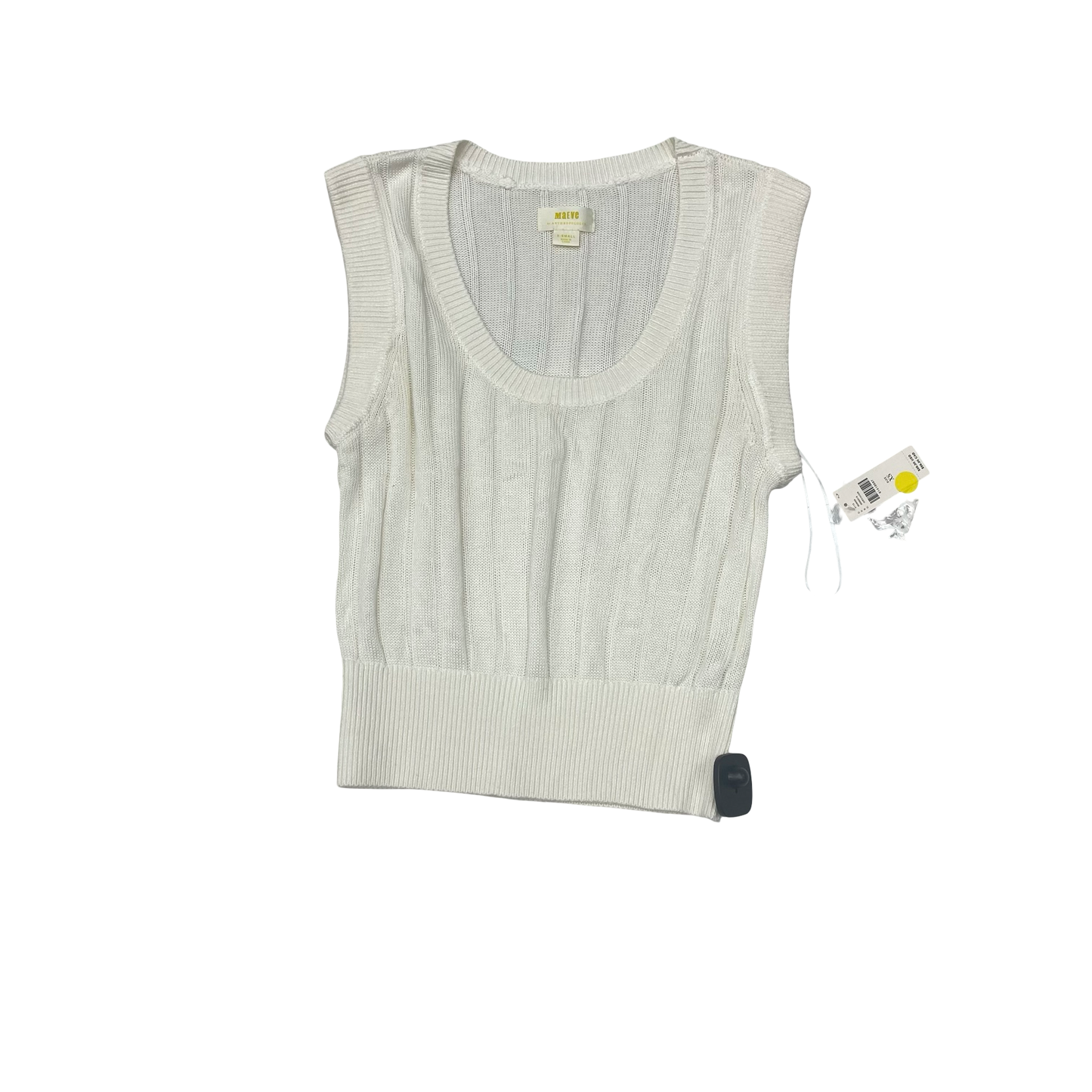 Vest Sweater By Maeve In Ivory, Size:Xs