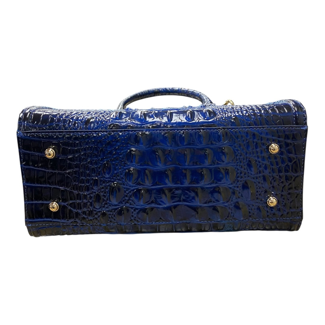 Handbag Designer By Brahmin In Blue, Size:Medium