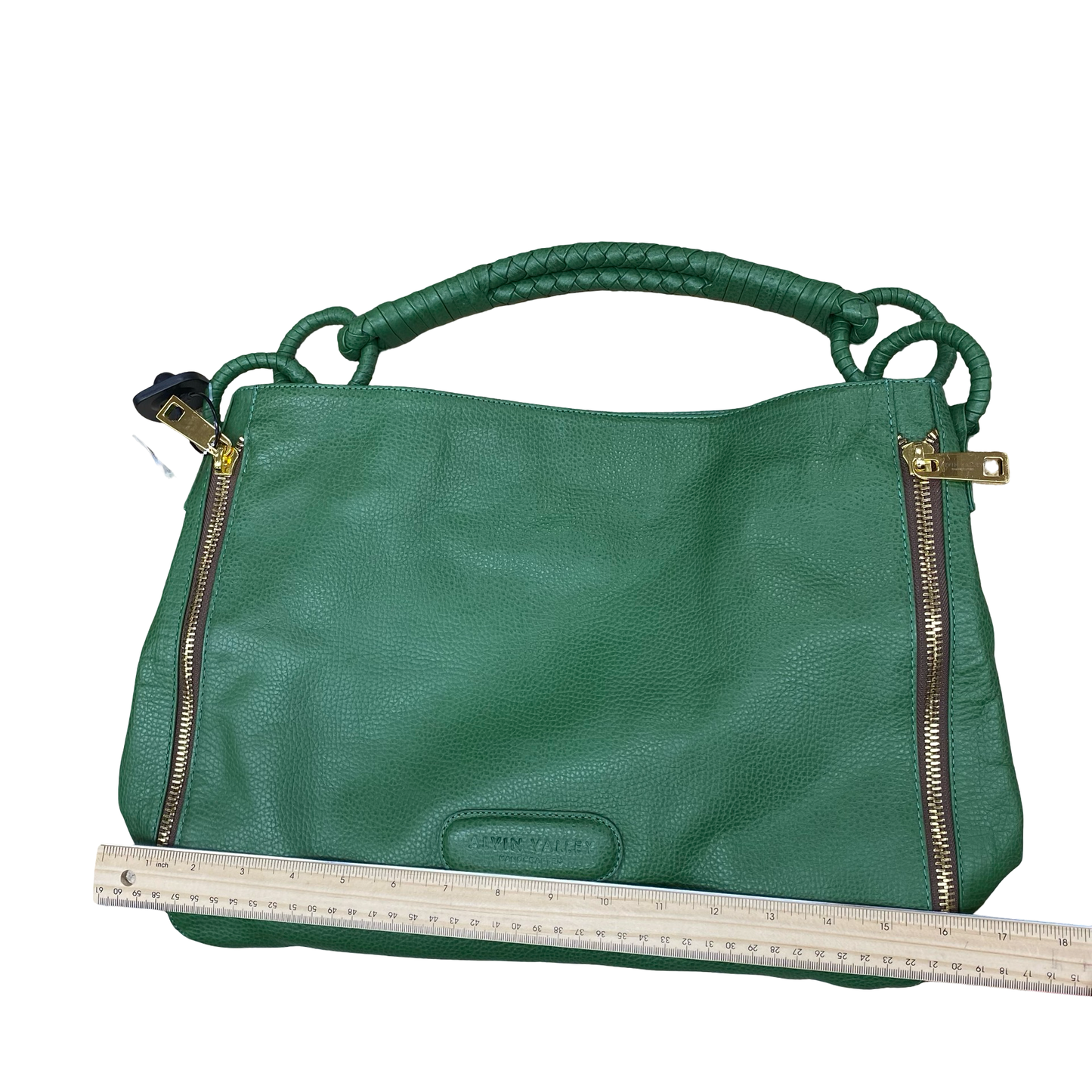 Handbag Designer By Alvin Valley In Green, Size:Large
