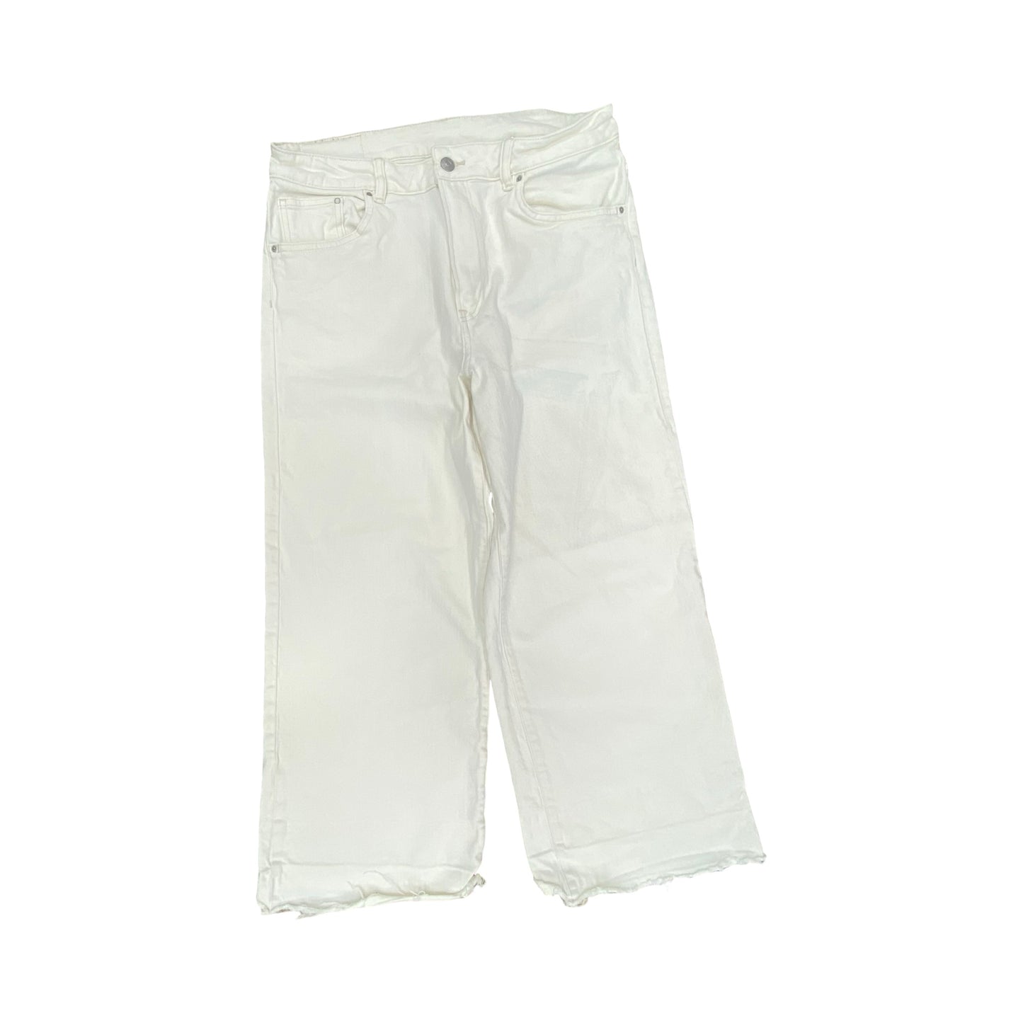 Jeans Wide Leg By Cmc In Cream, Size:16