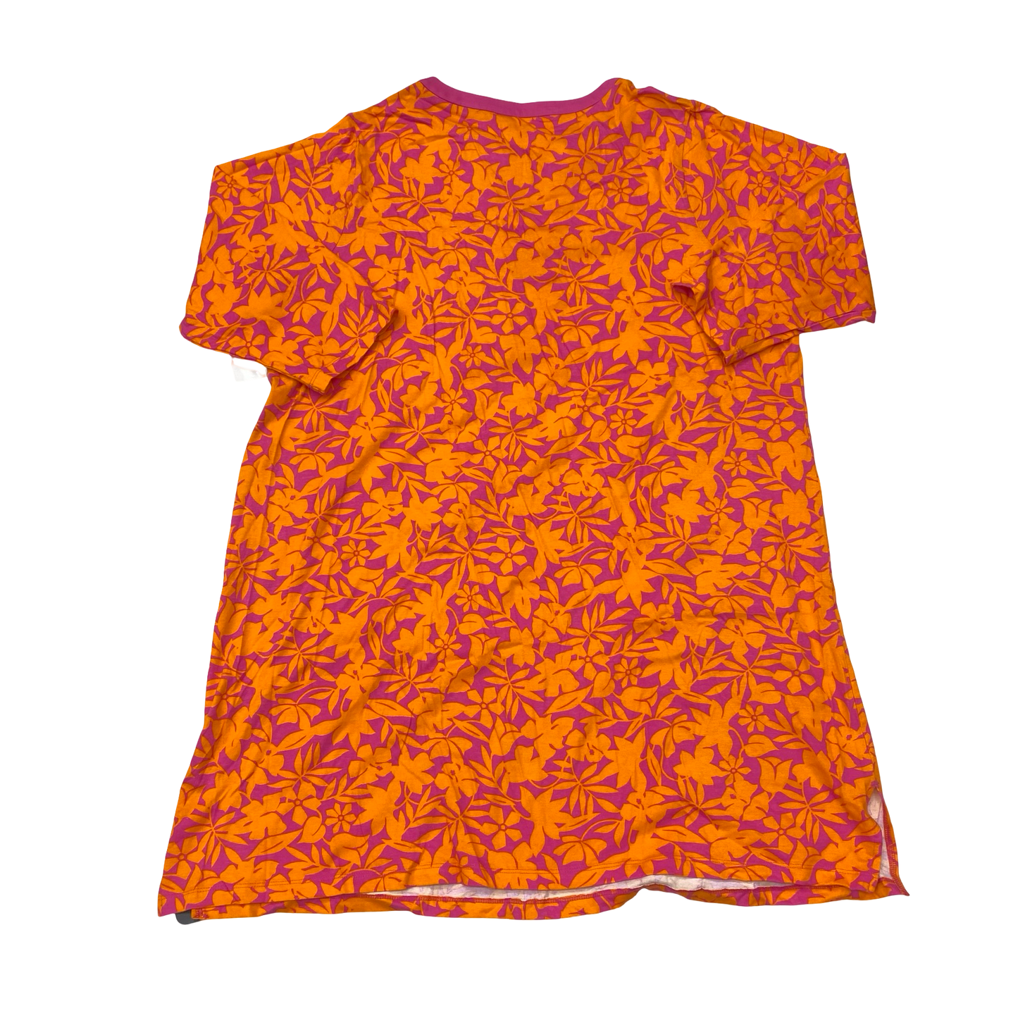 Tunic Ls By Lands End In Orange & Pink, Size:2X