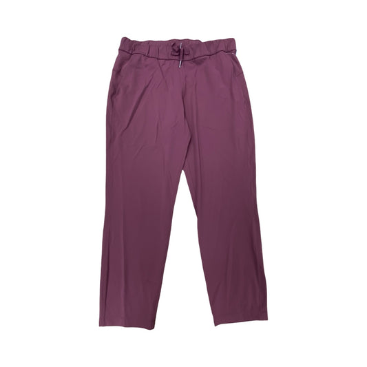 Athletic Pants By Lululemon In Maroon, Size:10