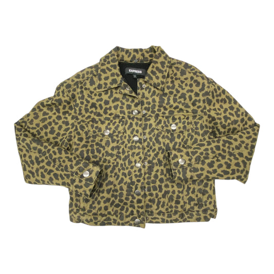 Jacket Faux Fur & Sherpa By Express In Animal Print, Size:Sp