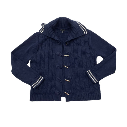 Sweater Cardigan By Talbots In Navy, Size:M