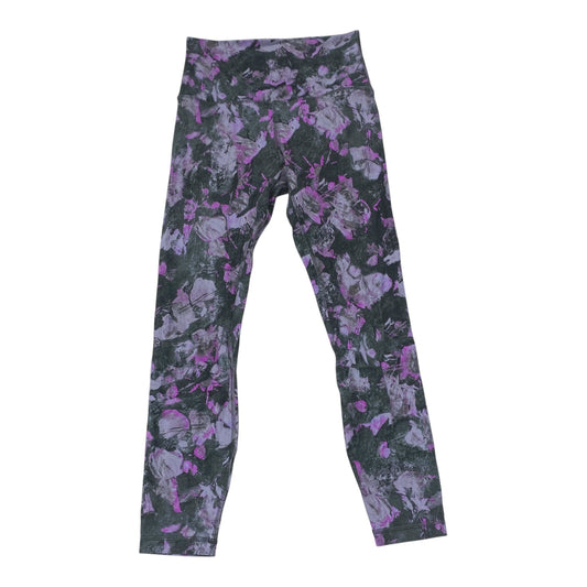 Athletic Leggings By Lululemon In Grey & Purple, Size:6