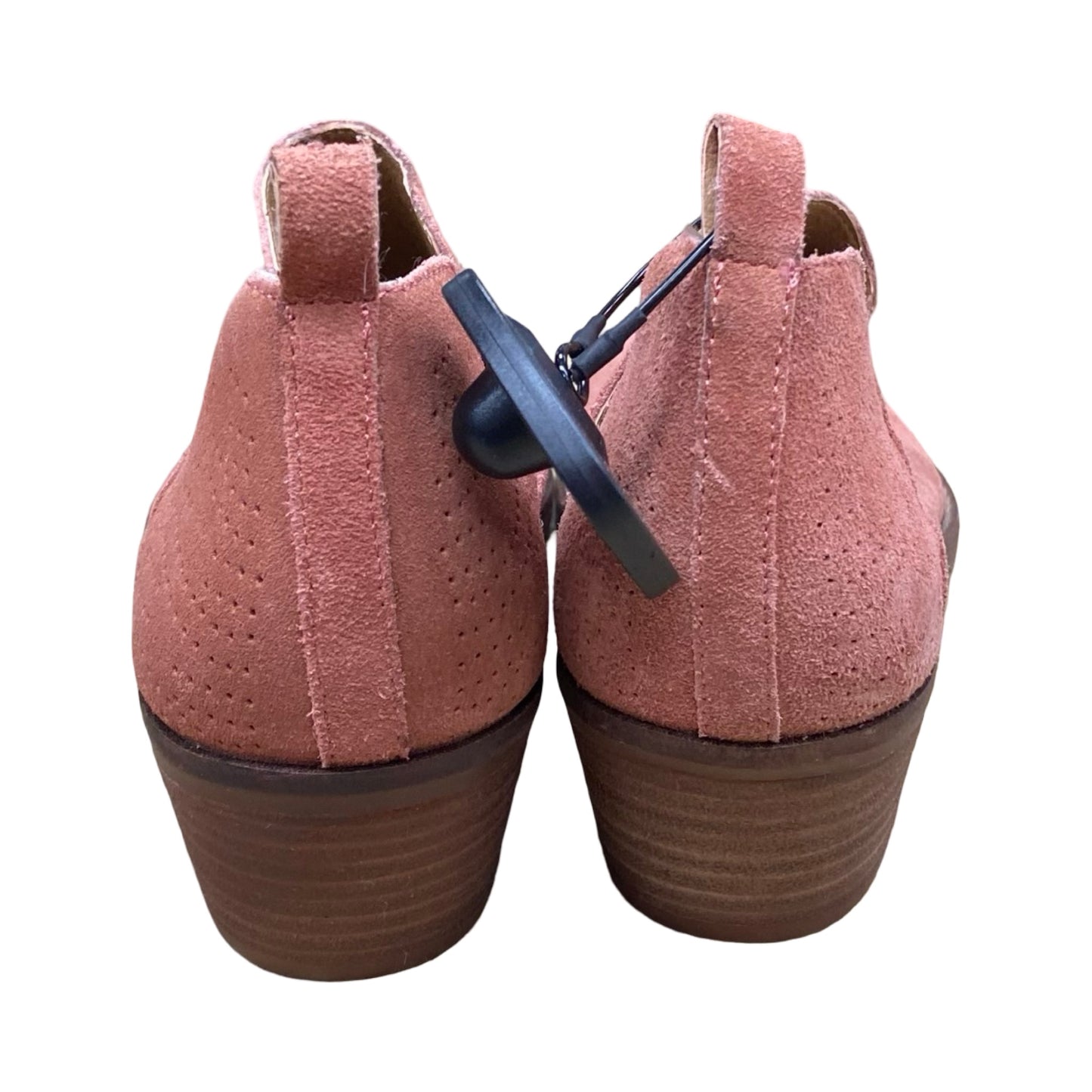 Boots Ankle Heels By Lucky Brand In Pink, Size:9