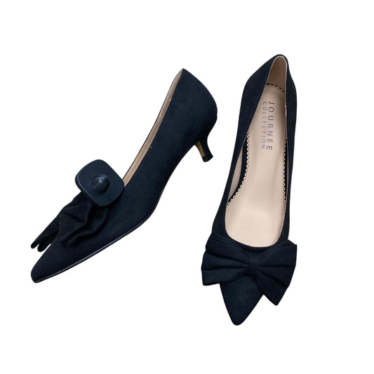 Shoes Heels Kitten By Journee In Black, Size:8.5