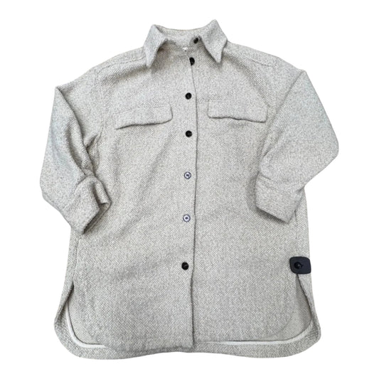Jacket Shirt By H&m In Beige, Size: M