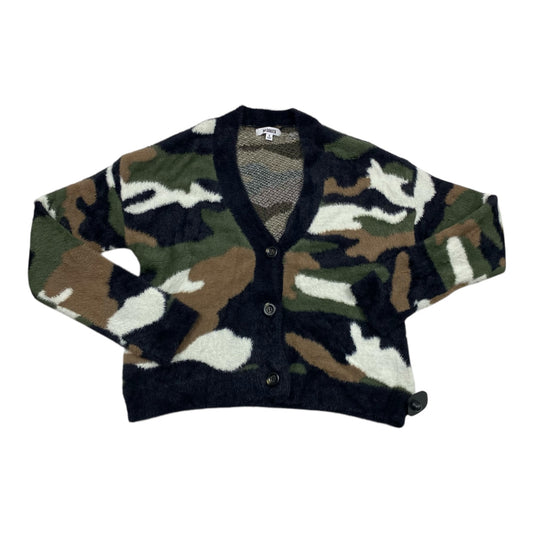 Sweater Cardigan By Bb Dakota In Camouflage Print, Size:S