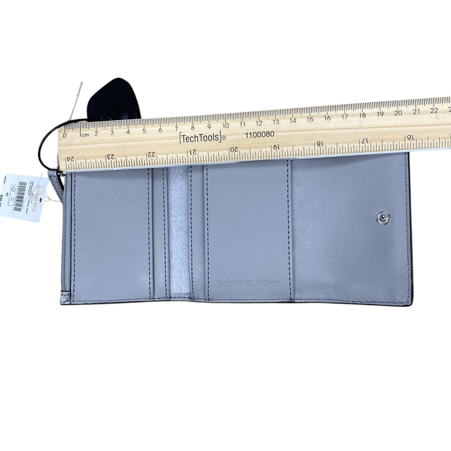 Wallet Designer By Michael Kors In Grey, Size:Small