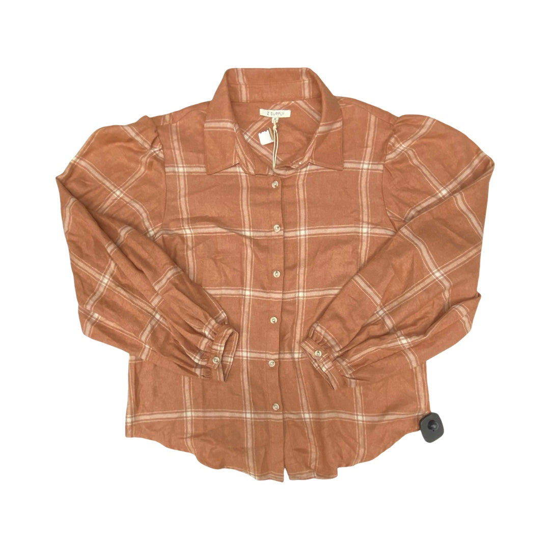 Top Ls By Z Supply In Plaid Pattern, Size:M