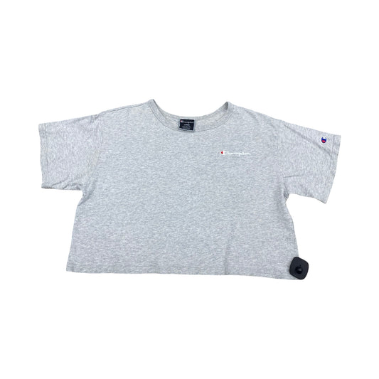 Athletic Top Ss By Champion In Grey, Size:L