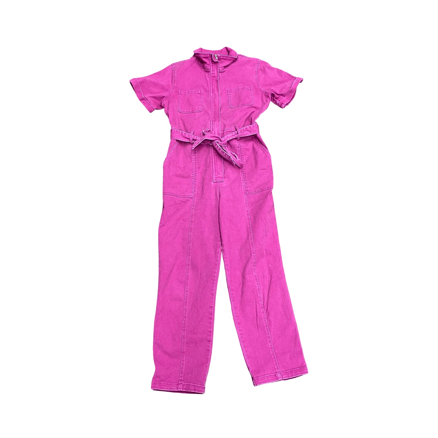 Jumpsuit By Skies Are Blue In Pink Denim, Size:M