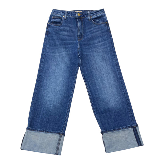 Jeans Wide Leg By Kut In Blue Denim, Size:4