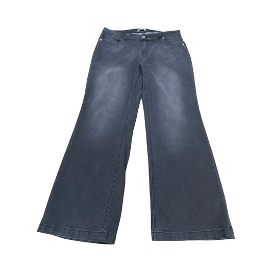 Jeans Wide Leg By Luvamia In Black, Size:18